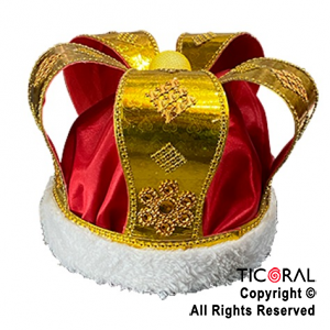SOMBRERO CORONA REY FREDDIE MERCURY ORO x 1